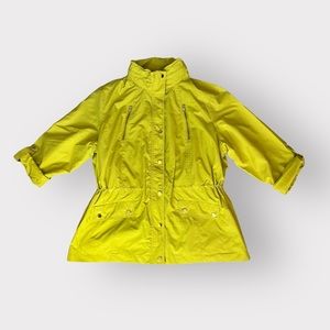 Style & Co Coral Tuck Zip Hooded Windbreaker Sport Anorak Jacket